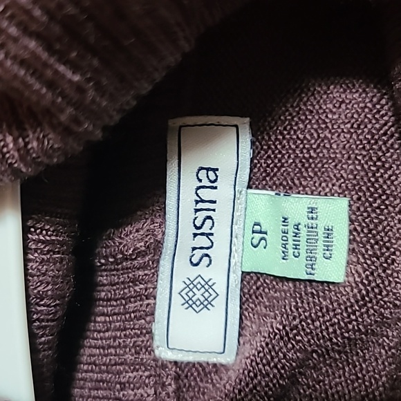 SUSINA SIZE SMALL PETITE COWL NECK SWEATER - Picture 9 of 10